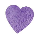 Beistle 77790-EPL Embossed Foil Heart Cutout, purple; foil 2 sides, 4
