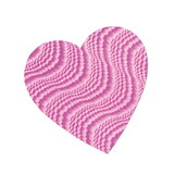 Beistle 77791-EP Embossed Foil Heart Cutout, pink; foil 2 sides, 8½