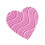 Beistle 77791-EP Embossed Foil Heart Cutout, pink; foil 2 sides, 8&#189;"