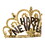 Beistle 80088 Plastic Happy New Year Tiara, combs attached, Price/1/Package