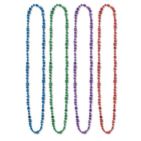 Beistle 80560KASST Bulk Happy New Year Beads-Of-Expression, asstd colors, 36"