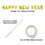 Beistle 80605-GD Happy New Year Balloon Streamer, gold; assembly required, 14&#188;" x 12'