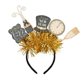 Beistle 80636 New Year's Eve Boppers, attached to snap-on headband