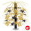 Beistle 80808-BKGD Happy New Year Cascade Centerpiece, black & gold, 18"