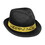 Beistle 88106-GD25 Chairman Gold Hat, black & gold; plastic-backed velour; one size fits most