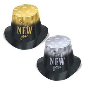 Beistle 88316-25 New Year Lights Hi-Hats, one size fits most