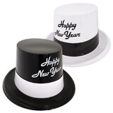 Beistle 88594-25 Black & White Legacy Toppers, asstd black & white; one size fits most