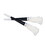 Beistle 88646-100 Black Foil Horns w/White Tassel, 9"