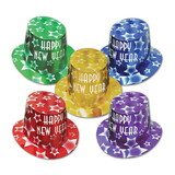 Beistle 88815-25 Gem-Star Hi-Hats, asstd colors; one size fits most