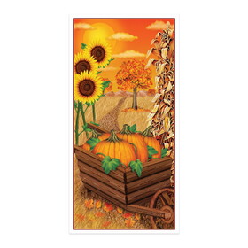 Beistle 90010 Fall Door Cover, all-weather, 5' x 30"