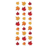 Beistle 90016 Deluxe Fabric Autumn Leaves Stringers, 10'