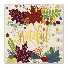 Beistle 90358 Friendsgiving Luncheon Napkins, (2-Ply); not microwave safe