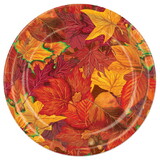 Beistle 90809 Fall Leaf Plates, 9