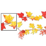 Beistle 90845 Autumn Leaf Garlands, asstd designs;, 6'
