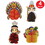 Beistle 99711 Thanksgiving Mini Centerpieces, 4&#189;"-6&#188;", Price/4/Package