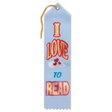 Beistle AR021 I Love To Read Award Ribbon, 2