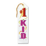 Beistle AR035 #1 Kid Award Ribbon, 2