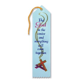 Beistle AR812 Put God In The Center Ribbon, 2" x 8"
