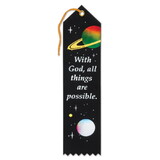 Beistle AR813 With God, All Things Are Possible Ribbon, 2