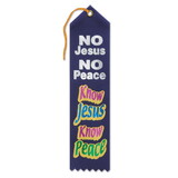 Beistle AR823 Know Jesus Know Peace Ribbon, 2