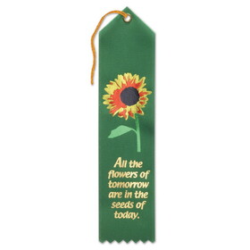 Beistle AR830 All The Flowers Of Tomorrow Ribbon, 2" x 8"