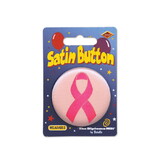 Beistle BN400 Pink Ribbon Satin Button, 2