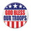 Beistle BT014 God Bless Our Troops Button, 2"
