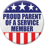 Beistle BT015 Proud Parent Of A Service Member Button, 2
