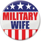 Beistle BT020 Military Wife Button, 2