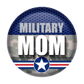 Beistle BT043 Military Mom Button, 2"