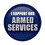 Beistle BT047 I Support Our Armed Services Button, 2"