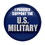 Beistle BT048 I Proudly Support U S Military Button, 2"