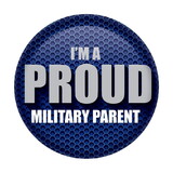 Beistle BT049 I'm A Proud Military Parent Button, 2