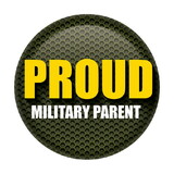 Beistle BT051 Proud Military Parent Button, 2