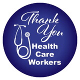 Beistle BT073 Thank You Health Care Workers Button, 2