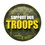 Beistle BT077 Support Our Troops Button, 2"