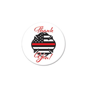 Beistle BT110 Thank You! Firefighters Button, 2"