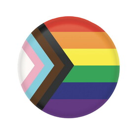 Beistle BT151 Pride Flag Button, 2"
