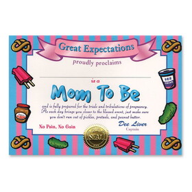 Beistle CG043 Mom To Be Certificate, 5" x 7"