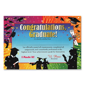 Beistle CG117 Congratulations Graduate Certificate, 5" x 7"