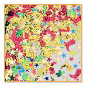 Beistle CN083 Western Party Confetti, multi-color