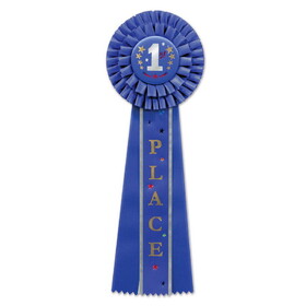 Beistle RD10 1st Place Deluxe Rosette, 4&#189;" x 13&#189;"