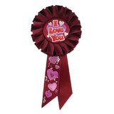 Beistle RS005 I Love You Rosette, 3¼