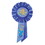 Beistle RS054B My 4th Birthday Rosette, blue, 3&#188;" x 6&#189;"