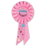 Beistle RS190 Birthday Princess Rosette, 3¼
