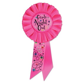 Beistle RS198 Girls' Night Out Rosette, 3&#188;" x 6&#189;"