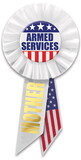 Beistle RS515 Armed Services Mother Rosette, 3¼