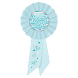 Beistle RS548B Dad To Be Rosette, blue, 3¼