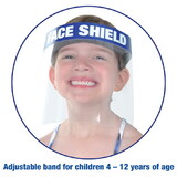 Beistle S100378 Deluxe Child's Face Shield - Stitched, Band 29 long x 1 high; foam insert 9 long x 1 high x 1 thick, Shld 6.5
