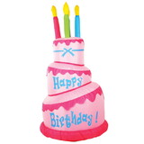 Beistle S100476 Jumbo Happy Birthday Cake Inflatable, indoor & outdoor use, 5' 10